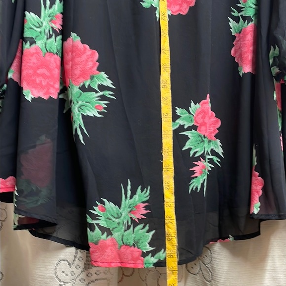 Umgee brand Floral Cold Shoulder Dress - Picture 7 of 8